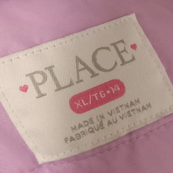 Childrens Place Girl Multicolor Puffer Jacket Size 14 - Picture 4 of 4